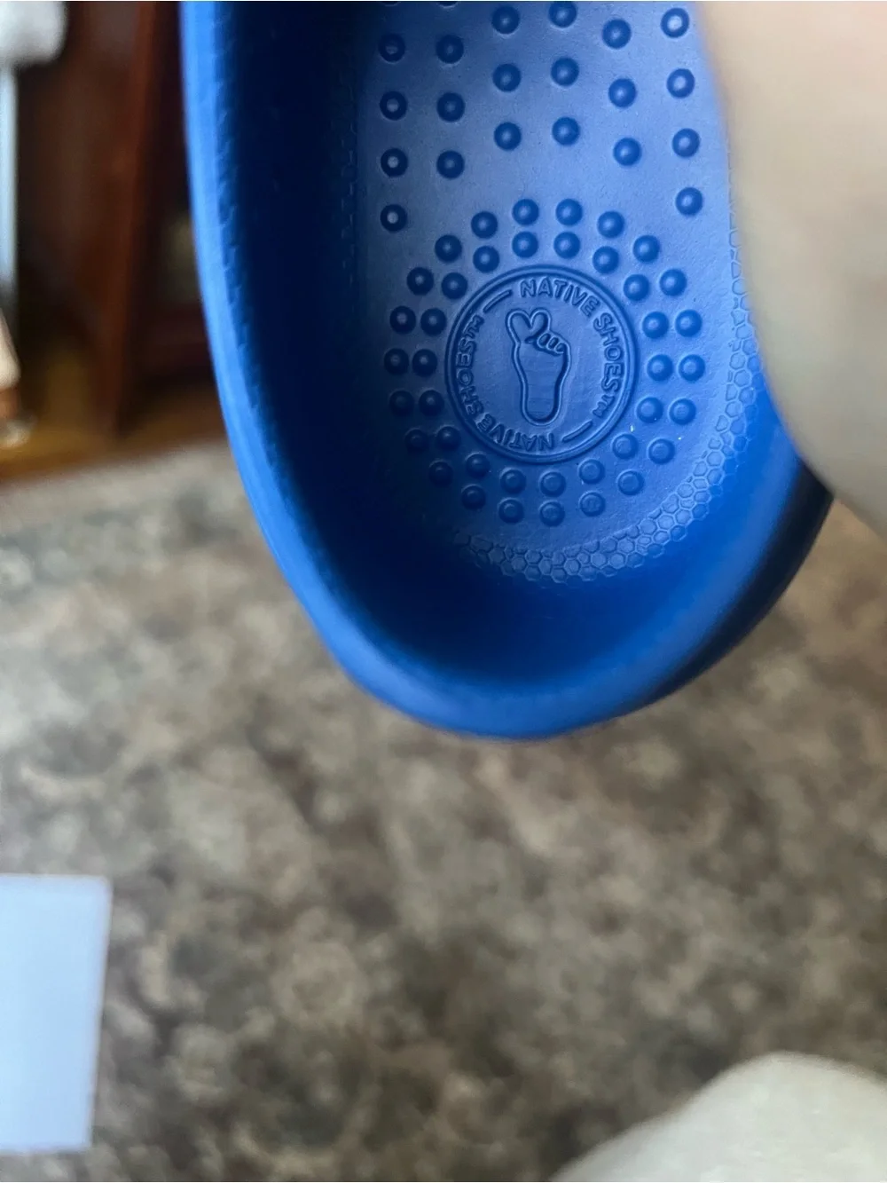 Native Boys/Kids outdoors Blue Slip-On Perforated Casual Shoes, size 4